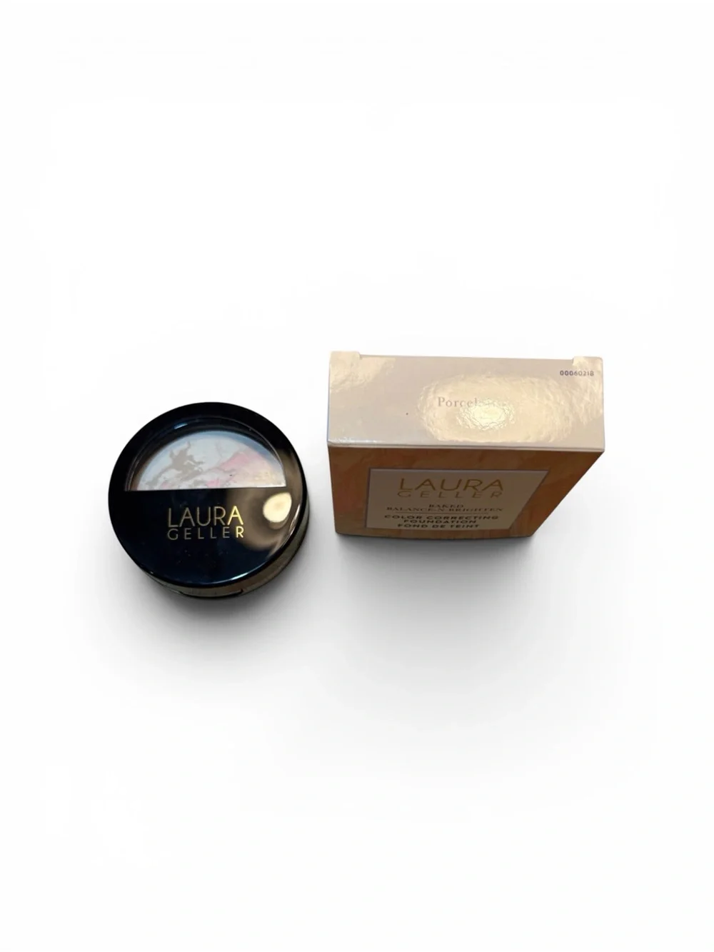 Laura Geller Baked Balance-n-Brighten Color Correcting Foundation-Porcelain NWT